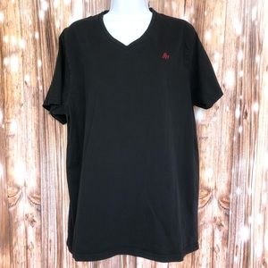 Aeropostale Black V Neck Tee